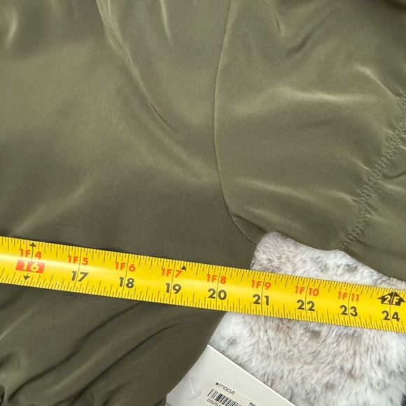 Kensie Waist Cinching Full Zip Olive Green Women's Jacket LG NWT Neutral Fall - Picture 9 of 15